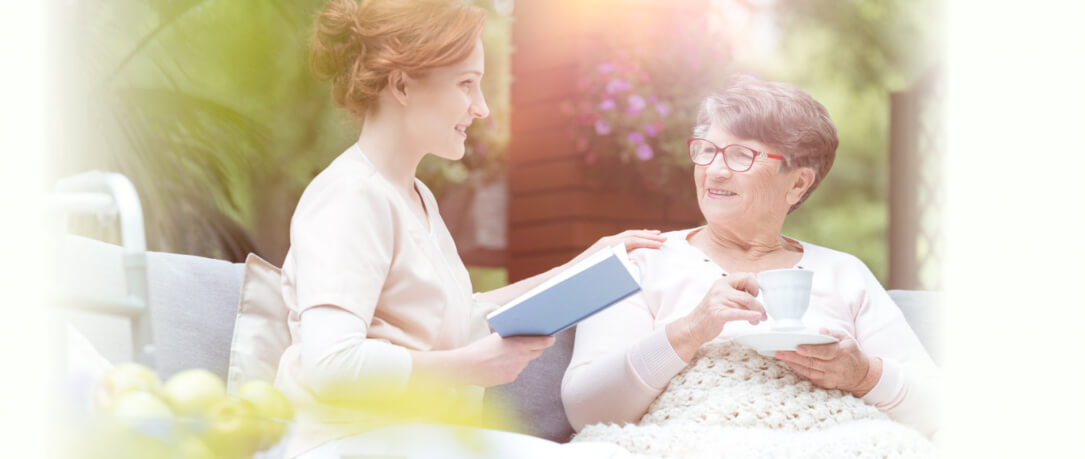 caregiver with her patient